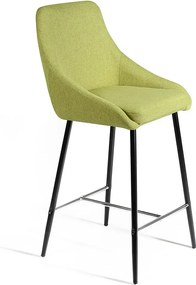 Ray - Zielony stołek materiałowy - zestaw 1 szt.