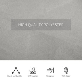 Outsunny Zasłona Zastępcza do Pawilonu 4 szt Beżowy do Pawilonu 3x3m 302x205cm | Aosom PL