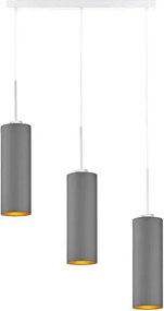 Lampa wisząca glamour na białym stelażu 5 kolorów P1-D20
