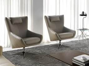 Fotel obrotowy z ekoskóry w kolorze różowym 5044 ANGEL CERDA