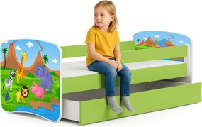 Łóżko dziecięce z materacem mix 80x180 A8-D60