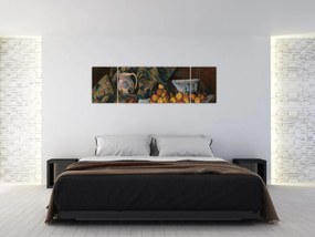 Obraz - Paul Cézanne, Still Life with Apples and Peaches, reprodukcje (170x50 cm)