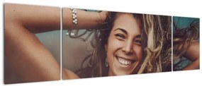 Obraz - Portret młodej kobiety (170x50 cm)