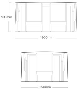 Pokrowiec na stół i krzesła 180 x 115 x 91 cm KETTLER 0104850-201