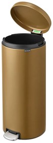 Stalowy kosz na śmieci z pedałem w kolorze mosiądzu 30 l NewIcon – Brabantia