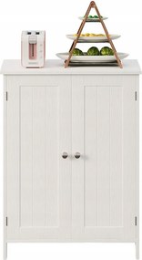 Szafka regał komoda łazienka przedpokój loft 2 drzwi biała wysoka 80 cm