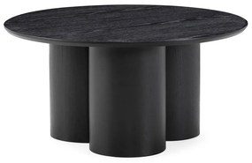 Czarny okrągły stolik ø 80 cm Lua – MOME