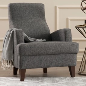 Fotel Kana Bergere Dark Grey