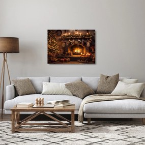 Obraz na szkle - Świąteczna atmosfera (70x50 cm)