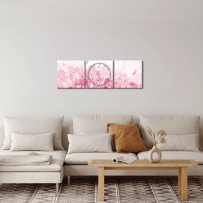 Obraz - Kwitnienie (z zegarem) (90x30 cm)