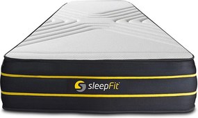 Materac ULTRA 90x200cm, Grubosc : 26 cm, Pianka z pamiecia ksztaltu i mikro sprezyny kieszeniowe, Zrównowazony, 7 strefy komfortu