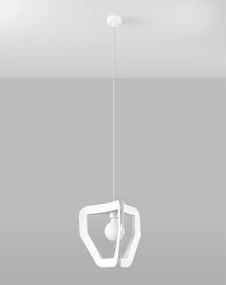 Lampa wisząca TRES biała SOLLUX  LIGHTING
