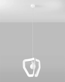 Lampa wisząca TRES biała SOLLUX  LIGHTING