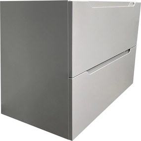 Szafka łazienkowa pod umywalkę wisząca - Szary - 80 cm - STEFANIE