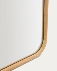 Lustro z drewnianą ramą ścienne 54x154 cm Milsa – Kave Home
