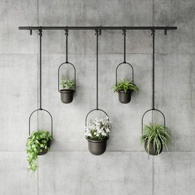 Plastikowe wiszące osłonki na doniczki na zioła zestaw 5 szt. ø 7,5 cm Triflora – Umbra
