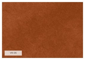 Ceglasta aksamitna rozkładana sofa 225 cm Charming Charlie – Miuform