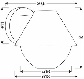 Czarny industrialny kinkiet zewnętrzny - 3X D166 D9-D36