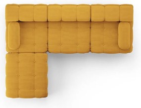 Musztardowy narożnik Ferento – Cosmopolitan Design