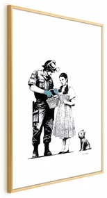 Plakat Dorotka 21x30 cm z ramą złotą z marginesem ARTGEIST B