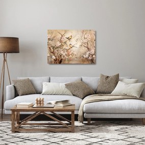 Obraz na szkle - Obraz ptaka w stylu vintage II. (70x50 cm)