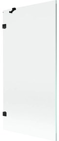 Mexen Lunar parawan nawannowy 1-skrzydłowy 90 x 150 cm, transparent, czarny - 897-090-000-70-00