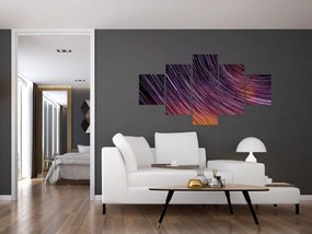 Obraz rozmytych gwiazd na niebie (125x70 cm)