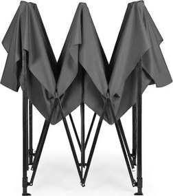 Pawilon ogrodowy, eventowy FG4, 3x3 m automatyczny - namiot z regulacją wysokości, szary