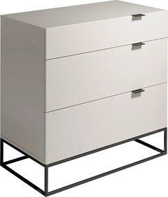 Komoda szare drewno i czarna stal 7020 ANGEL CERDA