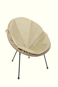 Poduszka Acapulco wodoodporna na fotel Oxford beż