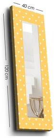 Lustro ścienne z drewnianą ramą 40x120 cm – Wallity