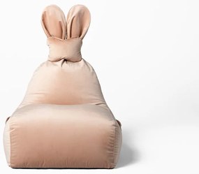Jasnoróżowy dziecięcy worek do siedzenia Funny Bunny – The Brooklyn Kids