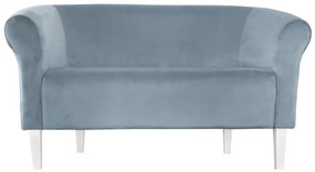 Sofa Milo BL06 szary błękit nogi 20 białe