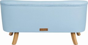 Nierozkładana sofa dziecięca Somebunny len