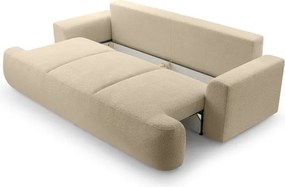 Sofa VELO z funkcja spania i pojemnikiem BEŻOWY CORAL 50