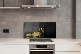 Panel szklany do Kuchni Wino w Otoczeniu Owoców