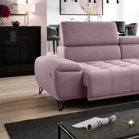 Narożnik PALLADIO MINI z elektryczną regulacją siedziska Lewostronny w tkaninie RIVIERA 62 WERSAL