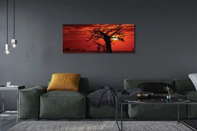 Obraz canvas na ścianę Drzewa i Chmury