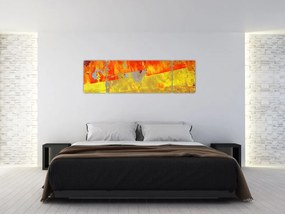 Obraz abstrakcji - malarstwo (170x50 cm)