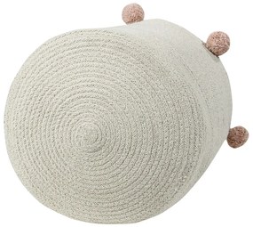 Kremowy tekstylny dziecięcy kosz na zabawki ø 30x30 cm Bubbly – Lorena Canals