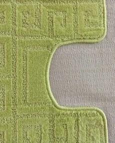 Zielony Komplet Antypoślizgowych Dywaników Łazienkowych 160X200 T2-G75