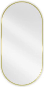 Mexen Loft lustro łazienkowe owalne 100 x 50 cm, rama złota - 9851-100-050-000-50
