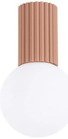 Plafon HALO mocca IP44 ryflowany SOLLUX  LIGHTING