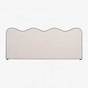 Zagłówek Elenor 220cm Z Tkaniny Szenilowej Tkaniny Szenil Off-white & 200 - Sklum