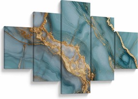 Obraz - Turkusowy marmur (125x70 cm)
