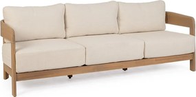 Sofa ogrodowa z litego drewna akacjowego w naturalnym kolorze Pablo – Bizzotto