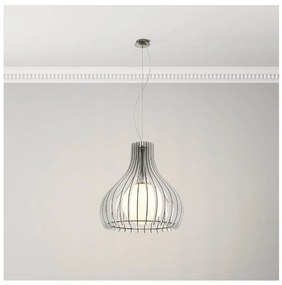 Eglo 96211 - Lampa wisząca na lince TINDORI 1xE27/60W/230V, Ø 50 cm, biała