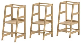 Pomocnik kuchenny dla dzieci z litego drewna bukowego w naturalnym kolorze Forrest – Vipack