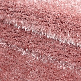 Dywan shaggy poliestrowy Brilliant różowy 80 cm x 250 cm