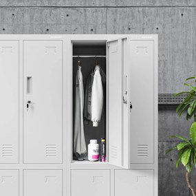 Szafka pracownicza BHP szara: BARTEK 2 Plus